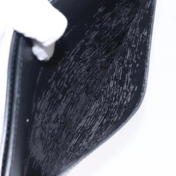 LOUIS VUITTON Epi Pochette Homme Clutch Bag Black Noir LV Auth - Picture 14 of 16